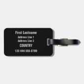 Musik-Illustrationsgewohnheits-Gepäckanhänger Gepäckanhänger (Rückseite horizontal)