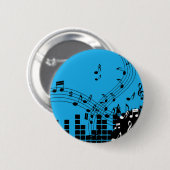 Musik-Illustrationsknopf Button (Vorne & Hinten)