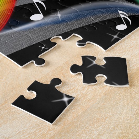 Musik-Illustrationspuzzlespiel Puzzle (Seite)