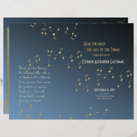 Musik im Bereich des Programms "Air Bar Mitzvah" (Vorne/Hinten)