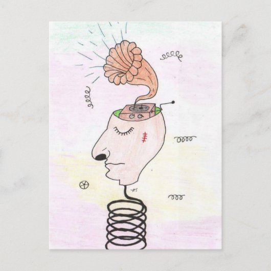 Musik im Kopf Postkarte (Vorderseite)