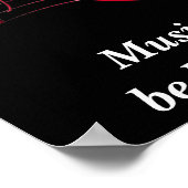 Musik im Soul - Kunstposter Poster (Ecke)