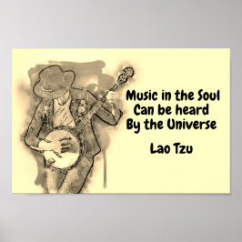 Musik im Soul-Poster Poster