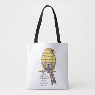 Musik im Soul Quote & Musiknote Bird Tasche