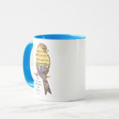 Musik im Soul Quote & Musiknote Bird Tasse (Vorderseite Links)