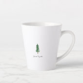 Musik im Soul | Rustikale Wasserfarbenmonogramm Milchtasse (Rechts)