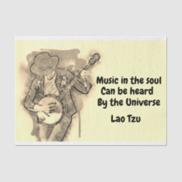 Musik im Soul-Tissue-Papier Seidenpapier