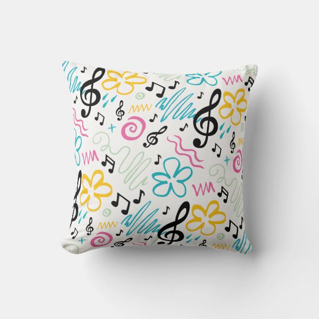 Musik im Stil der 90er Kissen (Vorderseite)