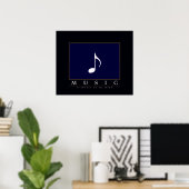 Musik, immer im Kopf Poster (Heimbüro)