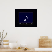 Musik, immer im Kopf Poster (Küche)
