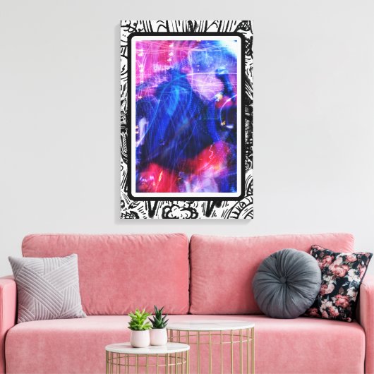 Musik in Bewegung Leinwanddruck (Insitu (Wohnzimmer))