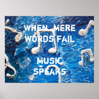 Musik in Blue Poster