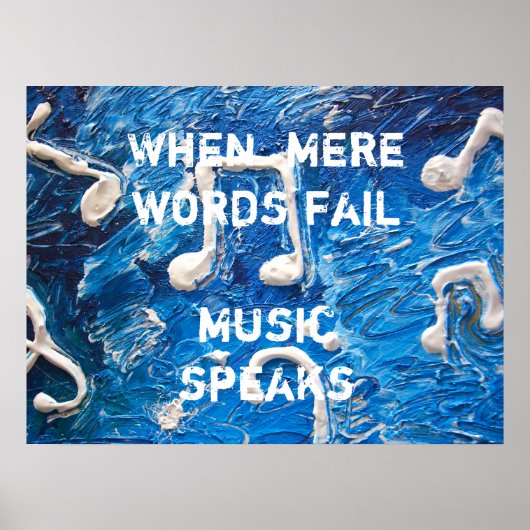 Musik in Blue Poster (Vorne)