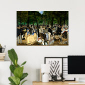 Musik in den Tuileries Gärten von Manet - Poster (Heimbüro)