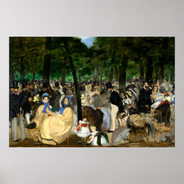 Musik in den Tuileries Gärten von Manet - Poster