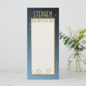 Musik in der Air Bar Mitzvah Programmkarte Programm (Stehend Vorderseite)