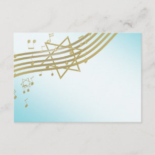 Musik in der Air Bat Mitzvah Reaktion RSVP Karte