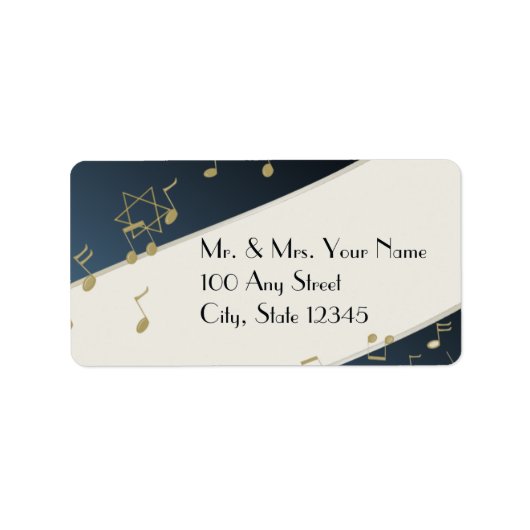 Musik in der Luft Adressaufkleber (Vorne)