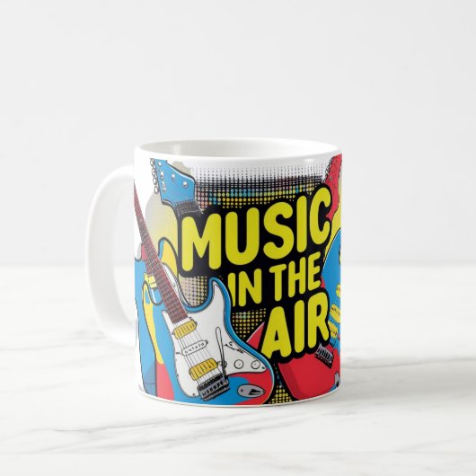 Musik in der Luft Kaffeetasse (Vorderseite Links)