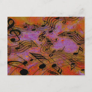 MUSIK IN DER LUFT POSTKARTE