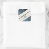 Musik in der Luft Quadratischer Aufkleber (Tasche)