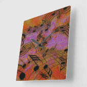 MUSIK IN DER LUFTFAHRT QUADRATISCHE WANDUHR (Winkel)