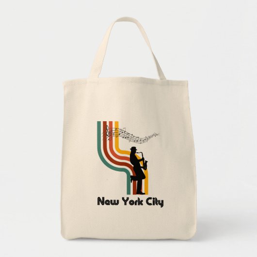 Musik in der NYC Tote Bag Tragetasche (Vorne)