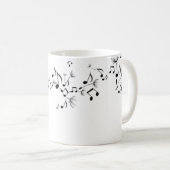 Musik in meiner Schale Kaffeetasse (VorderseiteRechts)
