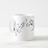 Musik in meiner Schale Kaffeetasse (Vorderseite Links)