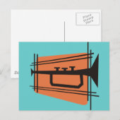 Musik in Messing Postkarte (Vorne/Hinten)