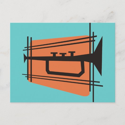 Musik in Messing Postkarte (Vorderseite)