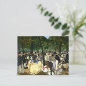 Musik in Tullerias Edouard Manet Postkarte (Stehend Vorderseite)