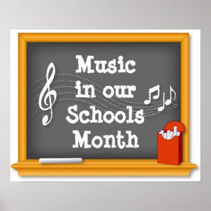 Musik in unserem Schulmonat Poster