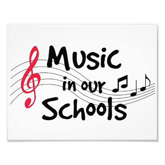 Musik in unseren Schulen anzeigen Fotodruck (Vorne)