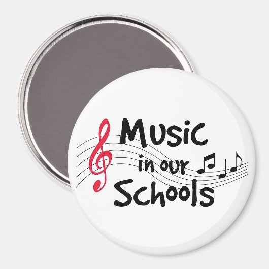Musik in unseren Schulen Magnet (Vorderseite/Rückseite)