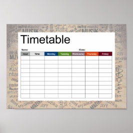 Musik in verschiedenen Sprachen Poster