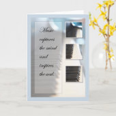 Musik Inspiration Piano Karte (Gelbe Blume)