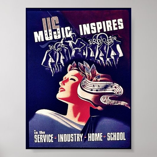 Musik Inspiriere Poster (Vorne)
