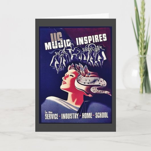 Musik inspiriert karte (Vorderseite)
