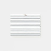 Musik- Instrument - Notenlinien - Notenpapier Post-it Klebezettel (Vorderseite)