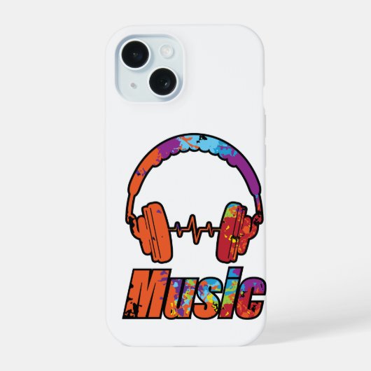 Musik iPhone 15 Hülle (Rückseite)