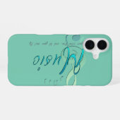 Musik iPhone 16 Hülle (Rückseite (Horizontal))