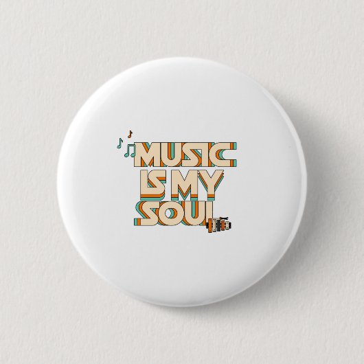 Musik Is My Soul Button (Vorderseite)
