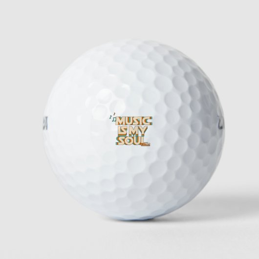 Musik Is My Soul Golfball (Vorderseite)