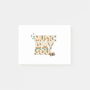 Musik Is My Soul Post-it Klebezettel