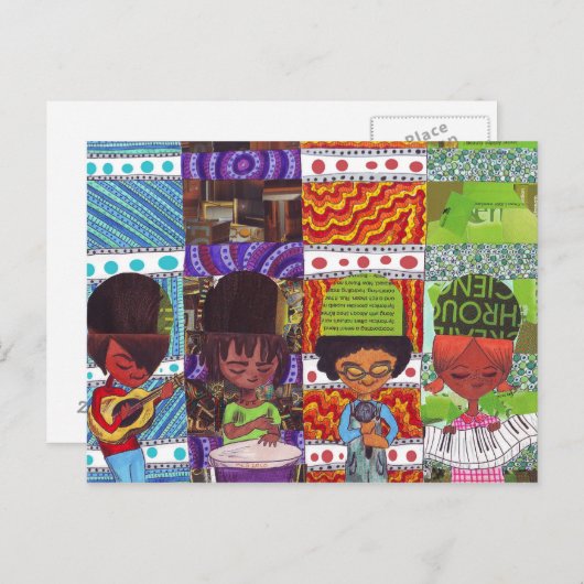 Musik ist alles postkarte (Vorne/Hinten)