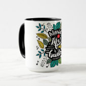 Musik ist das Leben, deshalb haben unsere Herzen B Tasse (Vorderseite Links)