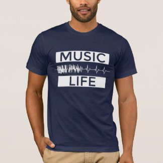 Musik ist das Leben dunkel T-Shirt