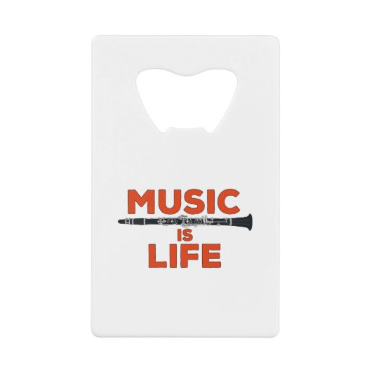 Musik ist das Leben Geldbeutel Flaschenöffner (Vorderseite)