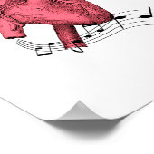 Musik ist das Leben, Herz drucken, Musikangebot, M Poster (Ecke)